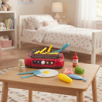 Cocina de Juguete Infantil con Alimentos que Cambian de Color | Set Gourmet Interactivo para Niños