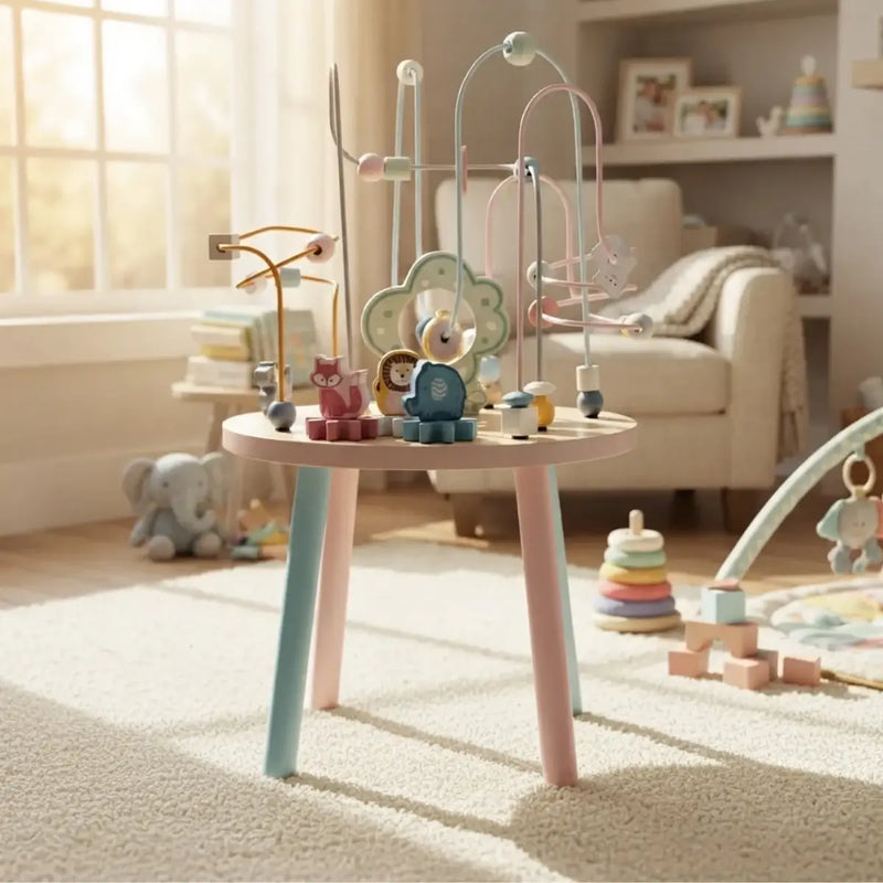 Mesa Didáctica Infantil con Luces y Sonidos | Centro de Actividades Educativo para Bebés