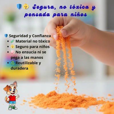 Arena Mágica Cinética Juego Infantil Con Molde De Comida