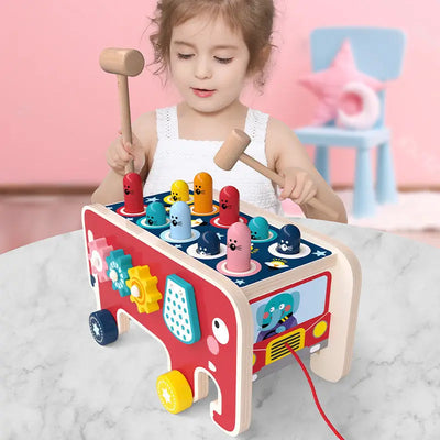 Elefante Didáctico de Madera Montessori para Desarrollo Infantil