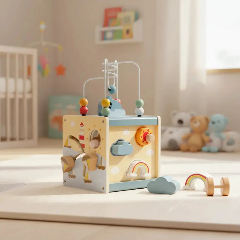 Cubo Didáctico 6 en 1 Multifunción Montessori