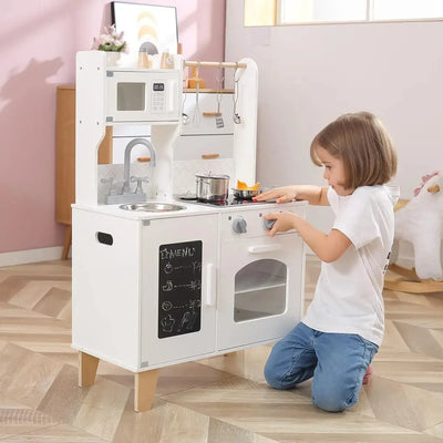 Cocina De Madera Polar B Con Accesorios Luces Y Sonidos