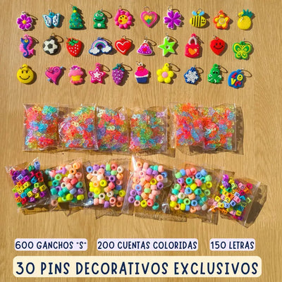 Set de 12.000 Piezas Gomitas para Pulseras COLORIDAS