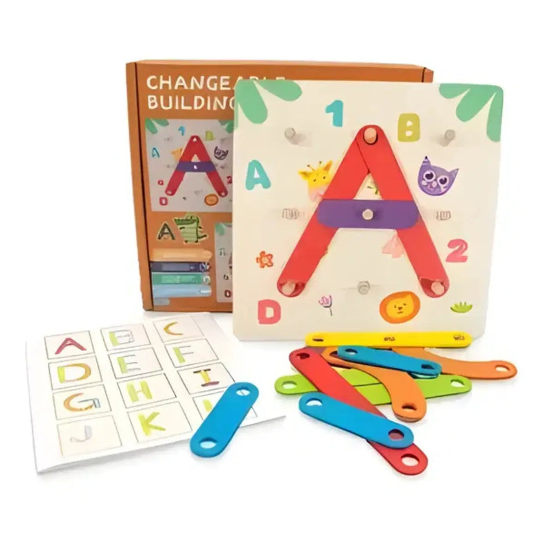 Puzzle Didáctico: Letras, Números y Figuras