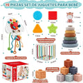 Pack 4 en 1 Juguetes Montessori | Kit Didáctico Infantil de Coordinación y Aprendizaje - imagen 7
