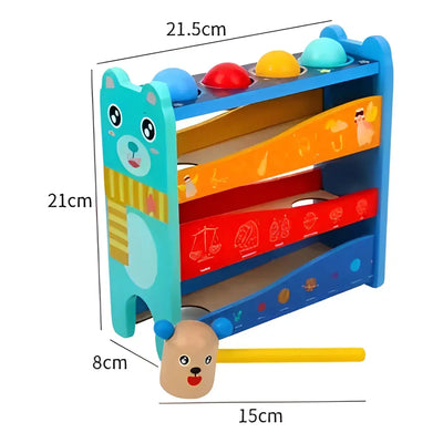 Juego Martillo Con Pelotas 3 Niveles Didáctico