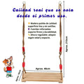 Hamaca Madera Niños Columpio Interior Exterior Ajustable - imagen 6