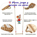 Hamaca Madera Niños Columpio Interior Exterior Ajustable - imagen 7