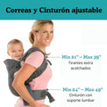 Mochila Silla Carrier Porta Bebé Ergonómico 4 Posiciones - imagen 6