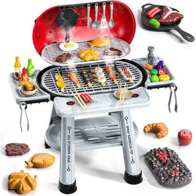 Parrilla BBQ de Juguete para Niños con Accesorios | Cocina Infantil Interactiva con Luces y Sonidos