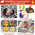 Parrilla BBQ de Juguete para Niños con Accesorios | Cocina Infantil Interactiva con Luces y Sonidos - imagen 6