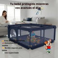 Corral de Juego para Bebé Rectangular | Área Segura Infantil con Malla Protectora - imagen 9