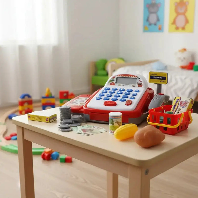 Caja Registradora Infantil con Scanner y Accesorios | Juego de Supermercado con Sonido
