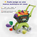 Carrito de Compras Infantil con Accesorios | Juguete de Imitación Educativo para Niños - imagen 6
