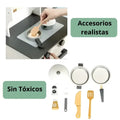 Cocina Infantil de Madera Blanca con Accesorios - imagen 6