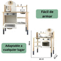 Cocina Infantil de Madera Blanca con Accesorios - imagen 7