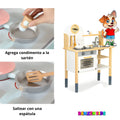 Cocina Infantil de Madera Blanca con Accesorios - imagen 9