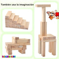 Torre de Madera con Números y Dados | Juego de Mesa Familiar de Habilidad y Estrategia - imagen 5