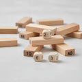 Torre de Madera con Números y Dados | Juego de Mesa Familiar de Habilidad y Estrategia - imagen 6