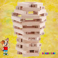Torre de Madera con Números y Dados | Juego de Mesa Familiar de Habilidad y Estrategia - imagen 8
