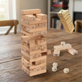 Torre de Madera con Números y Dados | Juego de Mesa Familiar de Habilidad y Estrategia - imagen 9