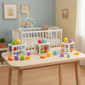 Cubo Sensorial Montessori con Bandas Elásticas | Juguete de Encastre para Bebés con Formas - imagen 5