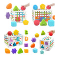 Cubo Sensorial Montessori con Bandas Elásticas | Juguete de Encastre para Bebés con Formas - imagen 6