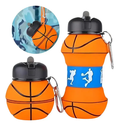 Botella De Agua Plegable Llavero Deportiva