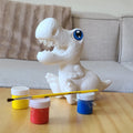 Figuras para pintar: Fish, Shark and Dino - Coloreable + Temperas + Pincel - imagen 2