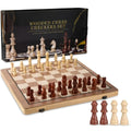 Ajedrez de Madera Portátil con Tablero Plegable | Juego Clásico Educativo Completo - imagen 1