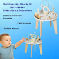 Mesa de Actividades Multifunción de Madera | Juguete Didáctico Montessori para Niños - imagen 3