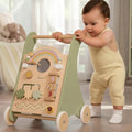 Caminador de Madera para Bebé con Actividades | Andador Didáctico 12-18 Meses Arcoíris - imagen 1