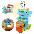 Elefante Interactivo con Tambor y Pelota Flotante | Camina y Juguete Musical y Luces para Niños - imagen 3