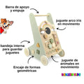 Caminador de Madera para Bebé con Actividades | Andador Didáctico 12-18 Meses Arcoíris - imagen 5
