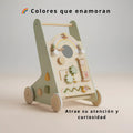 Caminador de Madera para Bebé con Actividades | Andador Didáctico 12-18 Meses Arcoíris - imagen 10