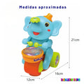 Elefante Interactivo con Tambor y Pelota Flotante | Camina y Juguete Musical y Luces para Niños - imagen 7