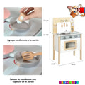 Cocinita de Madera para Niños con Accesorios | Juego de Cocina Didáctico Infantil - imagen 8