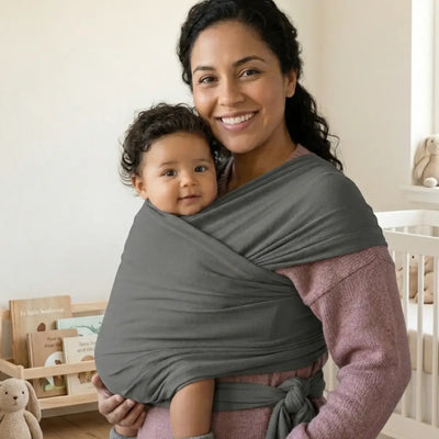 Fular Portabebé Ergonómico de Algodón Elástico | Cargador Suave y Seguro para Bebés