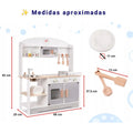 Cocinita Infantil de Madera con Horno y Accesorios | Juego Didáctico para niños - imagen 5