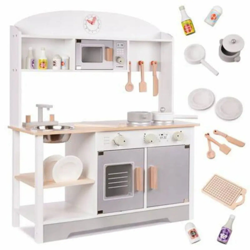 Cocinita Infantil de Madera con Horno y Accesorios | Juego Didáctico para niños