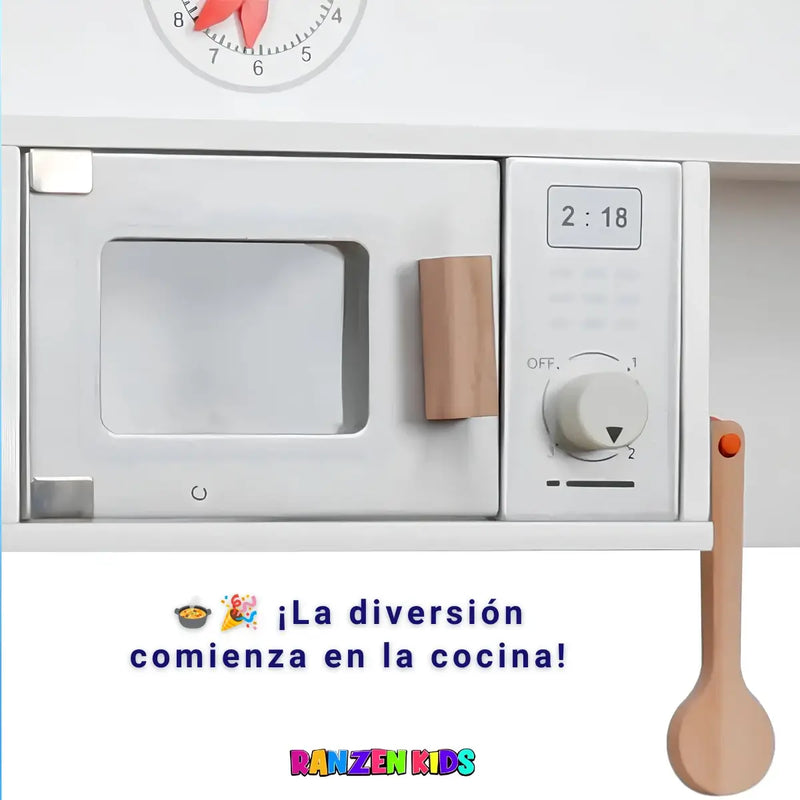 Cocinita Infantil de Madera con Horno y Accesorios | Juego Didáctico para niños
