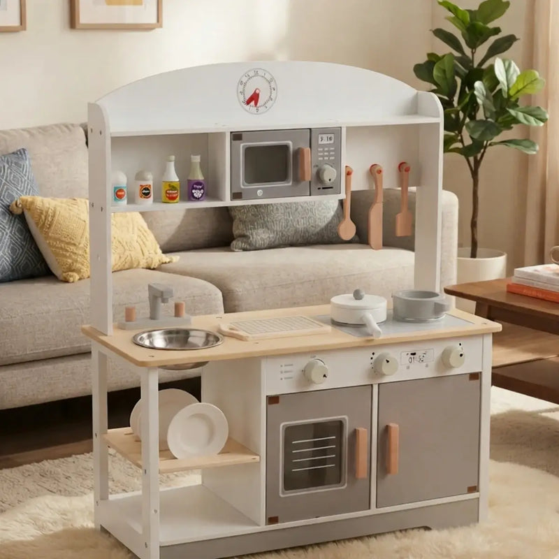 Cocinita Infantil de Madera con Horno y Accesorios | Juego Didáctico para niños