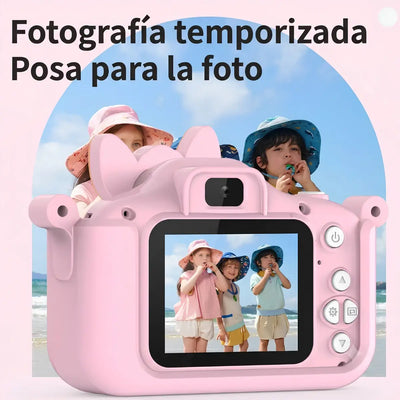 Cámara Digital Infantil Recargable | Fotos y Video para Niños Juguete Creativo