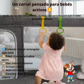 Corral de Juego para Bebé Rectangular | Área Segura Infantil con Malla Protectora - imagen 4
