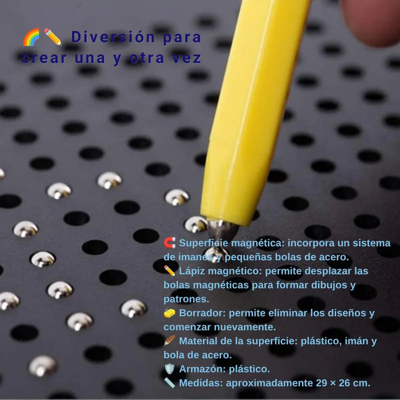 Pizarra Magnética Infantil 29x26 cm con Lápiz Imantado Didáctico