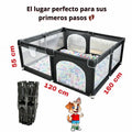 Corral de Juego para Bebé Rectangular | Área Segura Infantil con Malla Protectora - imagen 8