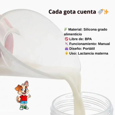 Extractor Manual De Leche Materna Nuby Silicona Portátil