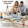 Gimnasio Nordico Infantil Madera Con Alfombra Actividades - imagen 2