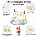 Gimnasio Nordico Infantil Madera Con Alfombra Actividades - imagen 3