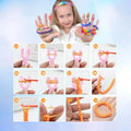 Kit de Gomitas Flor para Pulseras Infantil | Set Creativo para Armar Accesorios - imagen 5